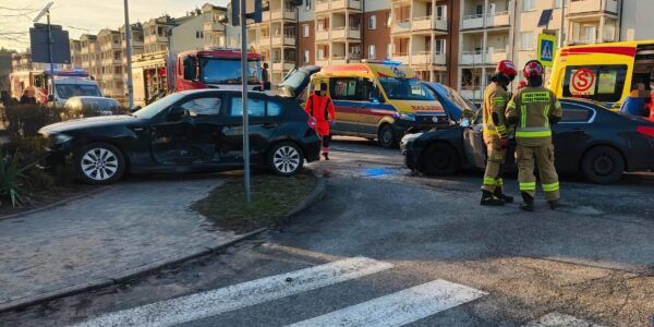 poważny wypadek na Wrzosach