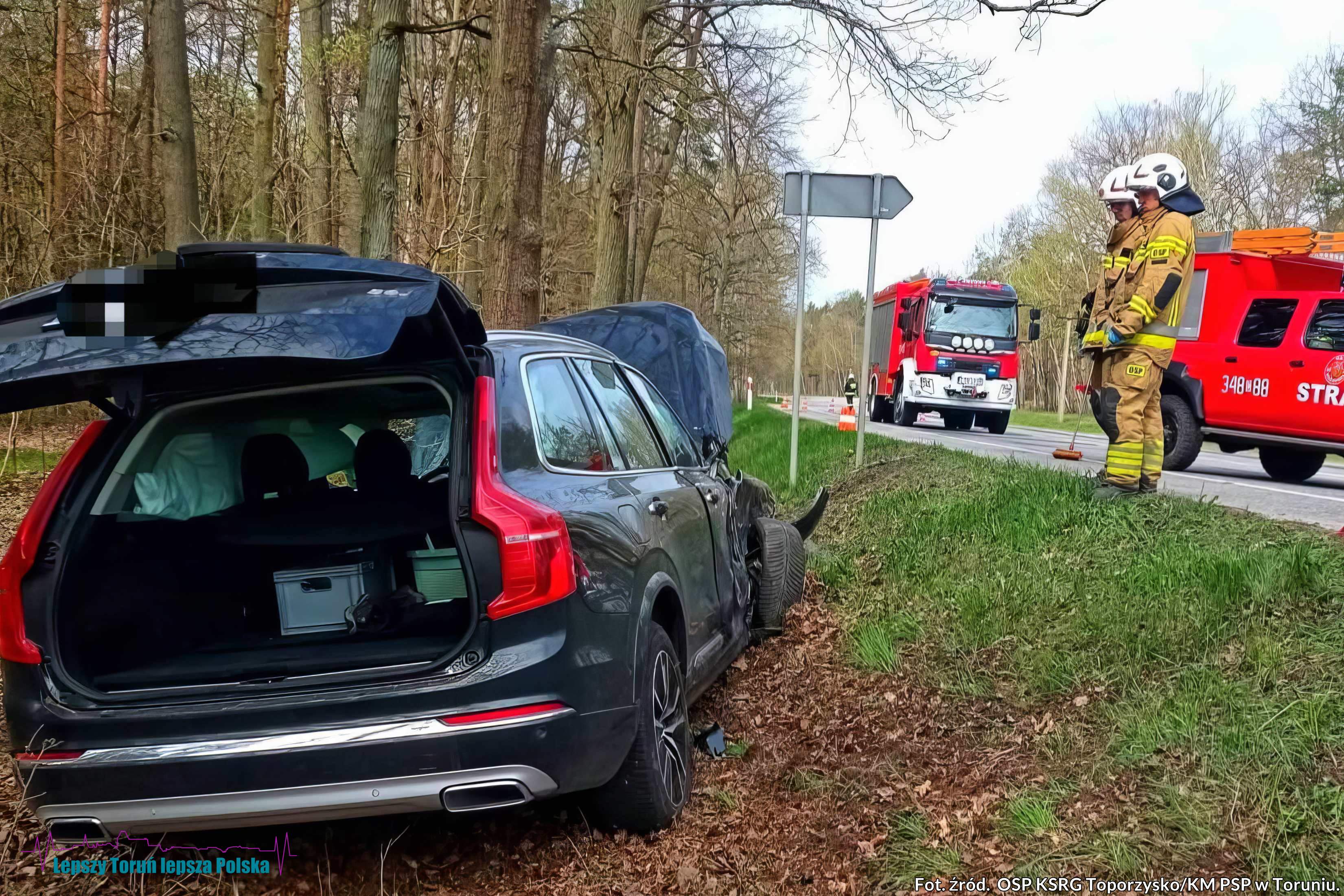 wypadek Zławieś Wielka 23.04.2026