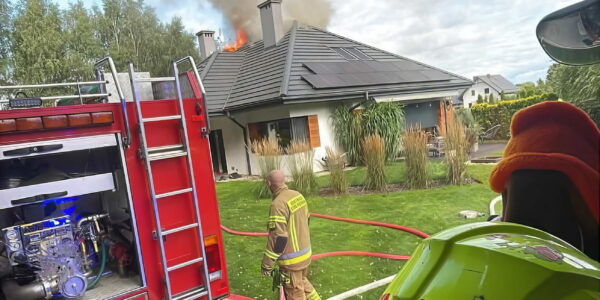 pożar domu Czarne Błoto