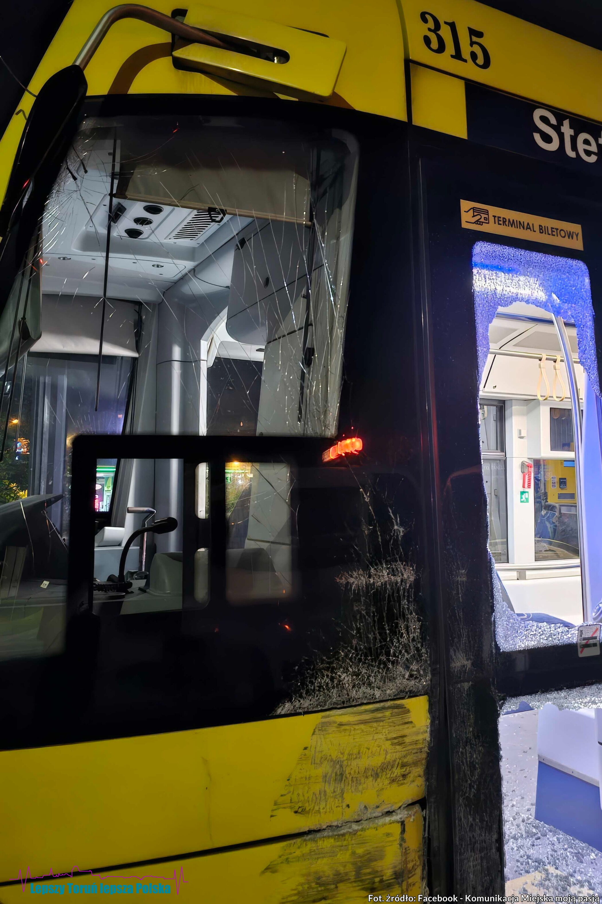 wykolejenie tramwaju Toruń