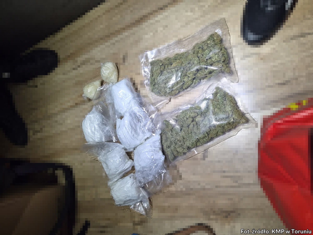 3,4 kg amfetaminy w Toruniu
